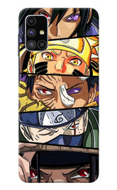 Naruto Character Samsung M51 Back Cover